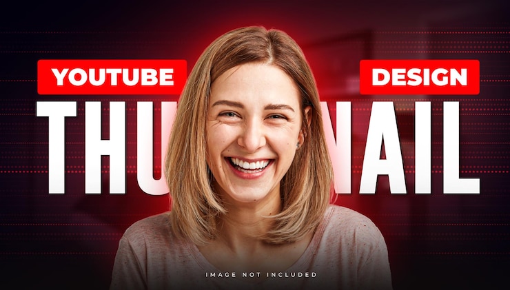 PSD atractivo nuevo modelo de diseño de miniatura de youtube