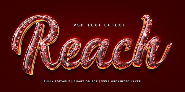 PSD atteindre l'effet de texte de style 3d