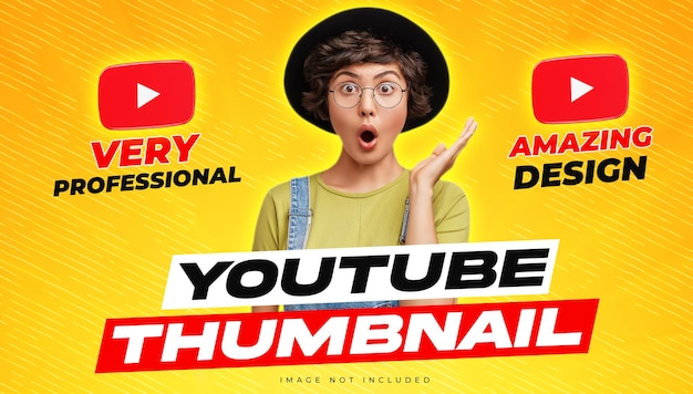 Attraente modello di miniatura di youtube