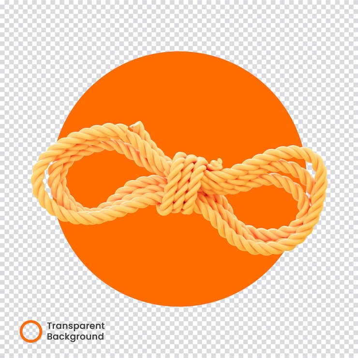 PSD attrezzature da campeggio corda da campeggio sfondo trasparente 3d