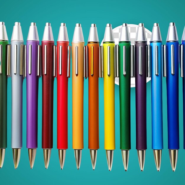 PSD au-dessus, voir l'arrangement de crayons colorés