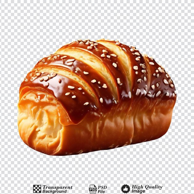 PSD au pain chocolat isolé sur un fond transparent