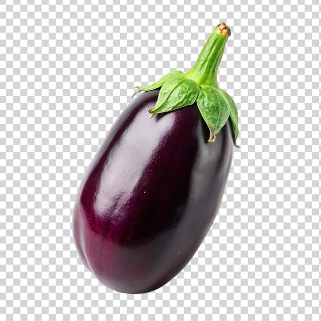 Aubergine auf durchsichtigem hintergrund