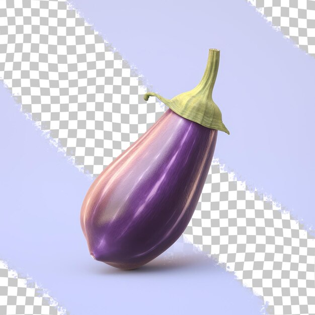 Aubergine isolée sur fond transparent