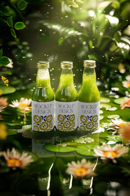 PSD aucune boisson dans la nature mock-up