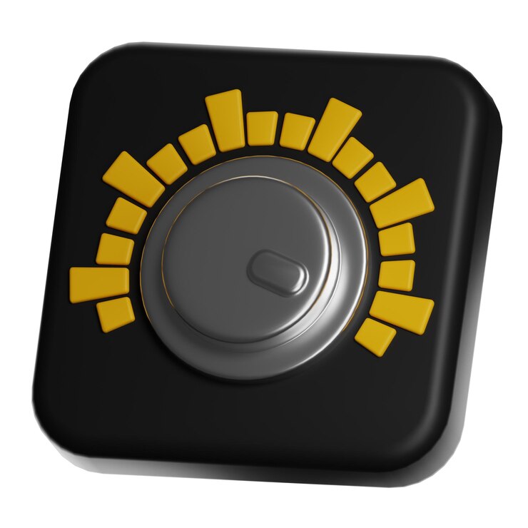 PSD audio volume control knob