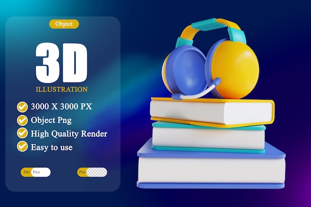 Audiolibro de ilustración 3D 5