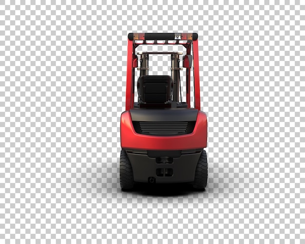 PSD auf dem hintergrund isolierter gabelstapler 3d-rendering-illustration