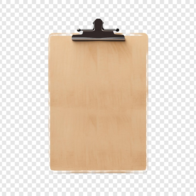 Auf durchsichtigem Hintergrund isolierter Clipboard