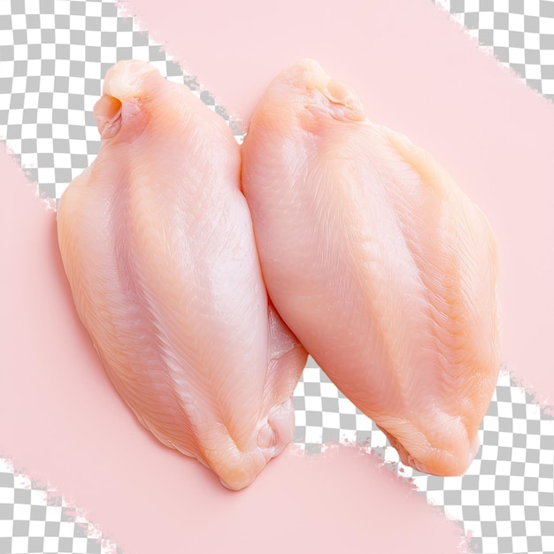 PSD auf einem karierten hintergrund sind zwei chicken wings abgebildet.