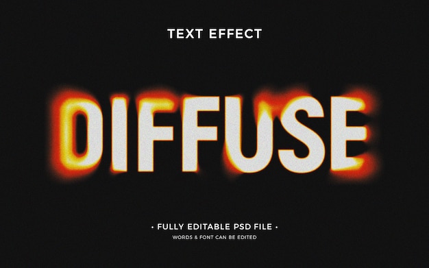 Aufgelöster Text-Effekt
