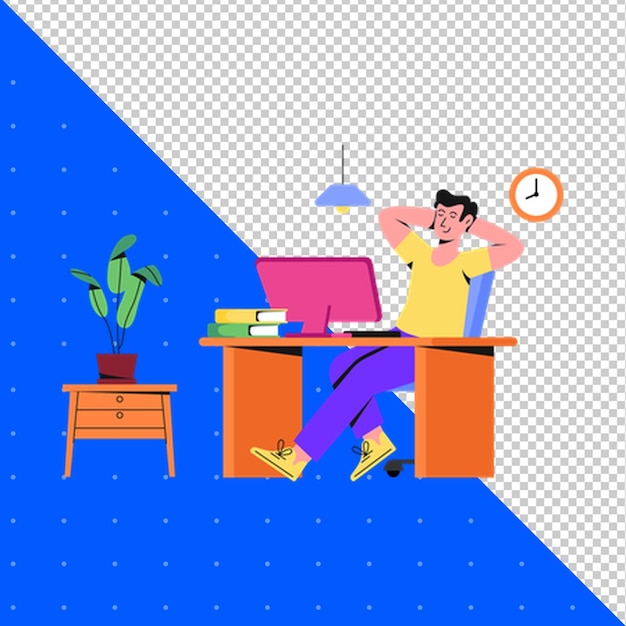 Aufgeschobenes Konzept PNG Transparenter Hintergrund