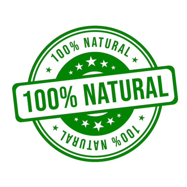 Aufkleber für natürliche Produkte