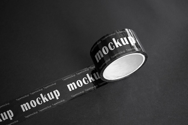 PSD aufkleberrolle mockup-design