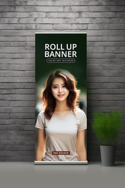 PSD aufroll-banner-mockup