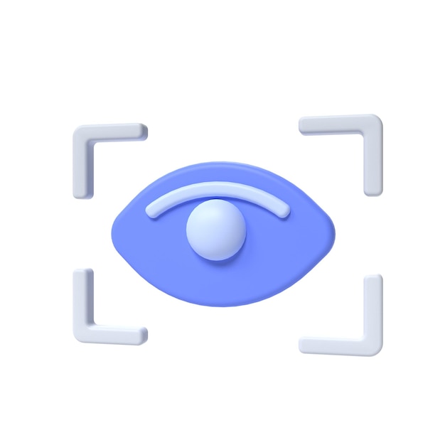 Auge 3D-Vektorsymbol-Illustrationsobjekt