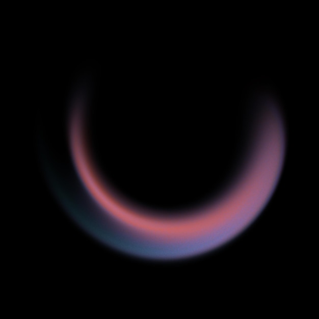 Aura Cosmica Un arco luminoso di luce rosa e viola nella vasta oscurità