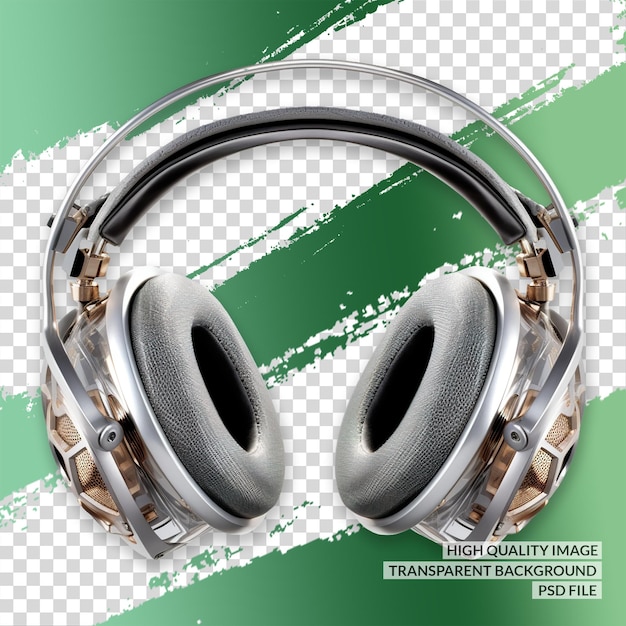 PSD auriculares 3d png clipart trasfondo aislado transparente