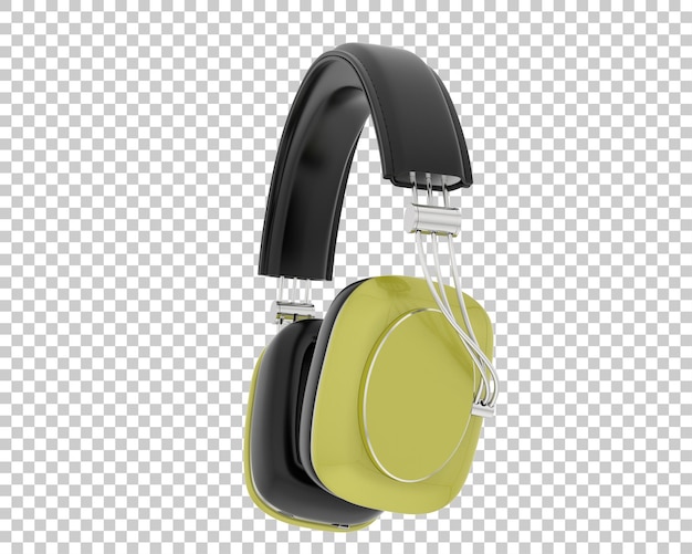 Auriculares aislados sobre fondo transparente Ilustración de renderizado 3d