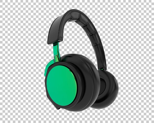 Auriculares aislados sobre fondo transparente Ilustración de renderizado 3d