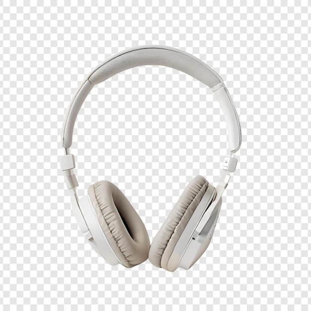 Auriculares aislados sobre un fondo transparente