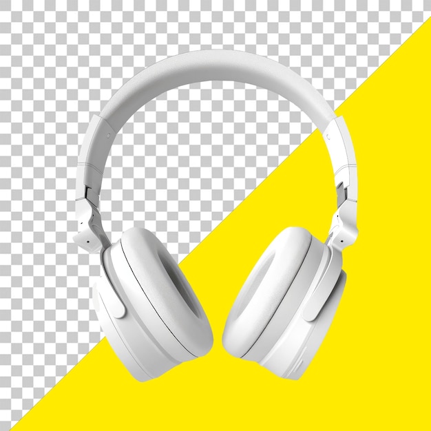 PSD auriculares de color generativos con fondo transparente