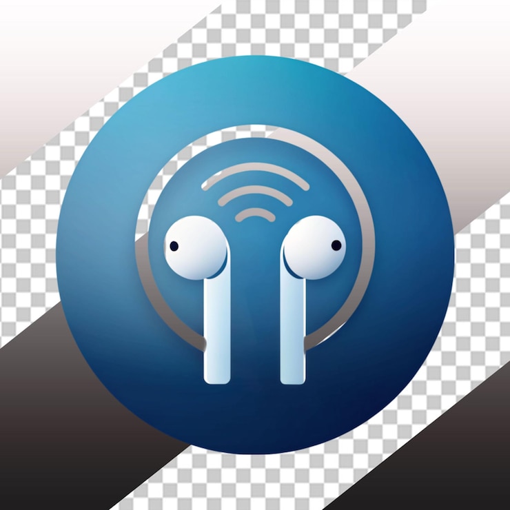 PSD auriculares inalámbricos composición realista con imagen aislada de teléfonos con estación de acoplamiento de banco de energía