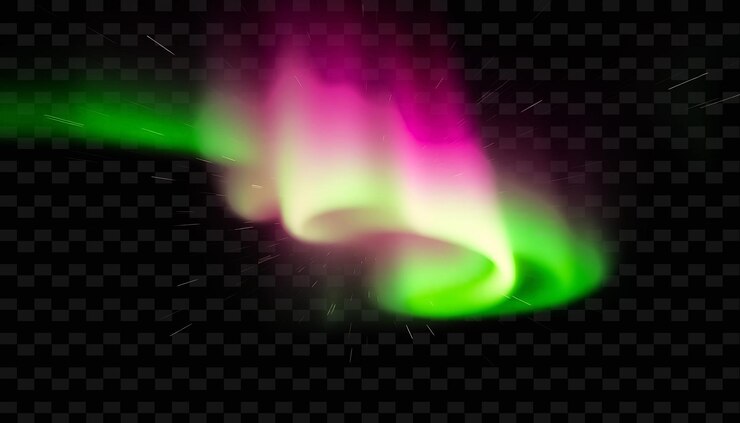 PSD la aurora pulsante las luces que parpadean rápidamente que parecen pulsar se mezclan con la textura de luz inspirada en el neón y2k