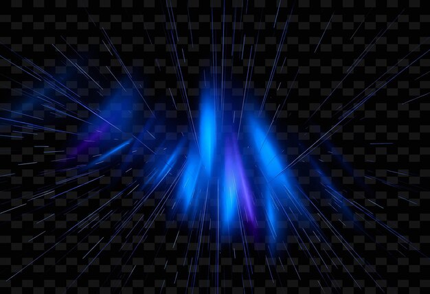 Aurora de rayos Numerosos rayos delgados de luz disparando hacia arriba brillando Y2K Neon inspirado en la textura de la luz