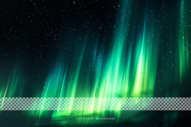 PSD aurora sky symphony em fundo transparente