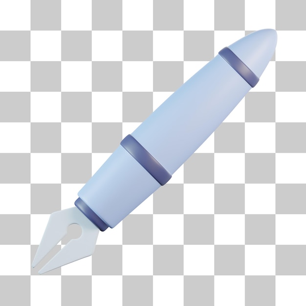 Ausgefallenes stift-3d-symbol