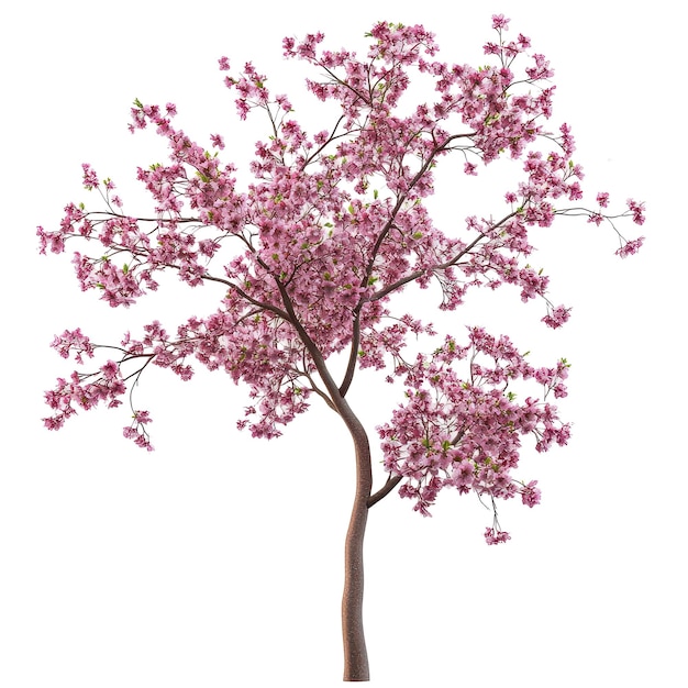 Ausschnitt Archviz Kirschblüte psd-Datei transparenter Hintergrund