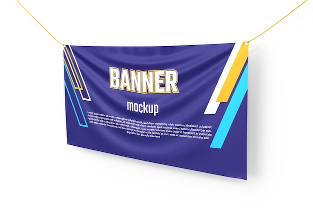 Außenhängebanner-Mockup-PSD