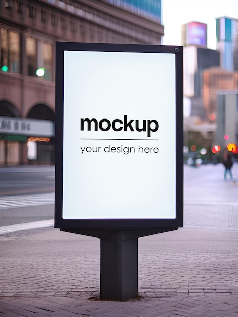 PSD außenwerbung mockup shop signage billboard showcase vorlage visuelle identität