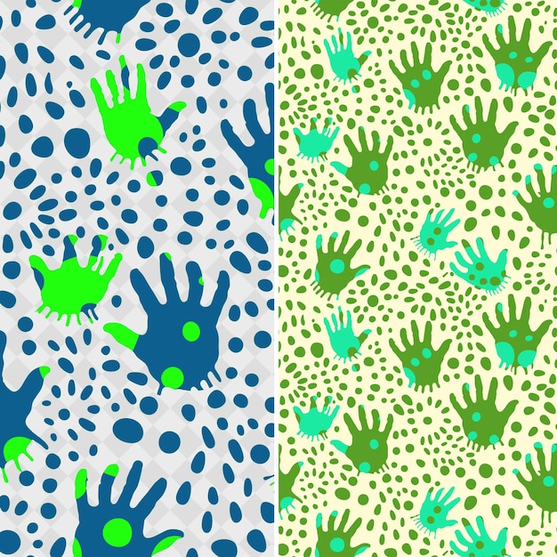PSD australian aboriginal handprint design besteht aus handpri creative abstract geometric vector
