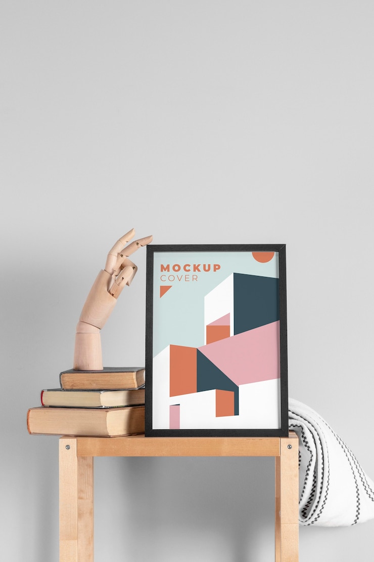 Auswahl an modernen Mock-up-Rahmen