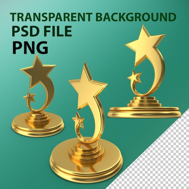 PSD auszeichnung trophäe png