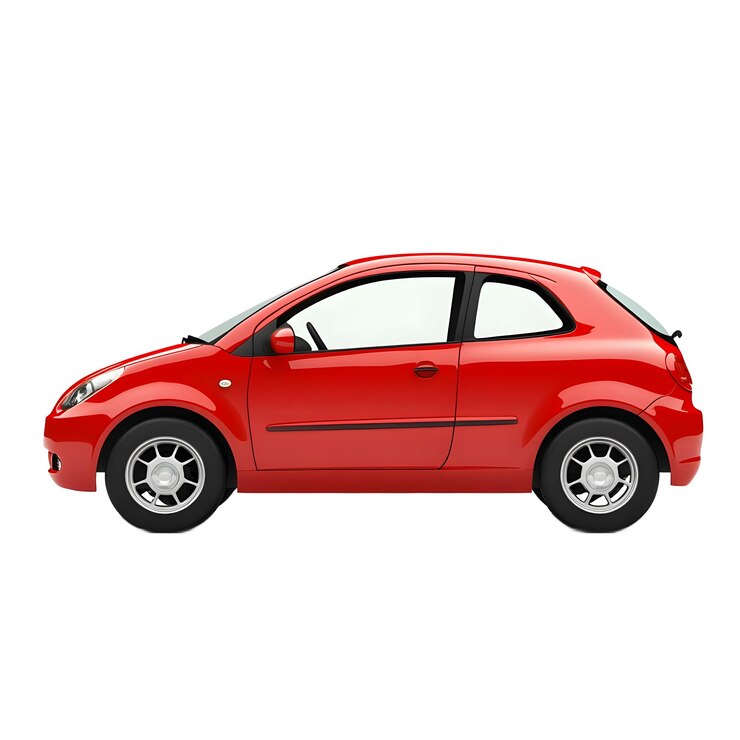 PSD auto a hatchback rossa