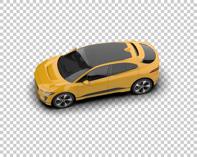 un auto amarillo con el número 3 al costado