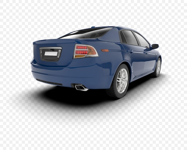 Auto berlina blu