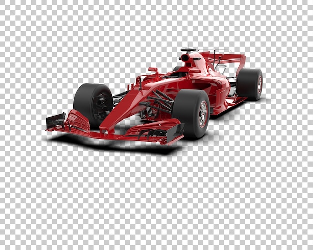 Auto da corsa isolata sullo sfondo illustrazione di rendering 3D
