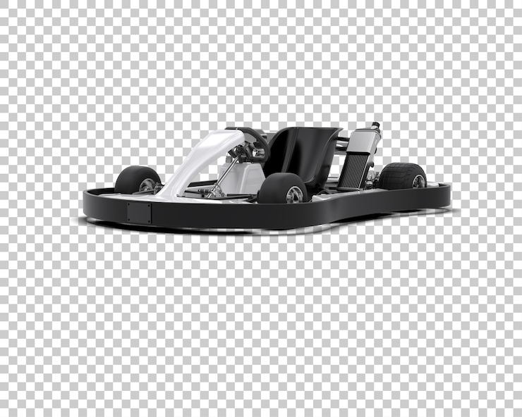 PSD auto da corsa realistica isolata sullo sfondo illustrazione di rendering 3d