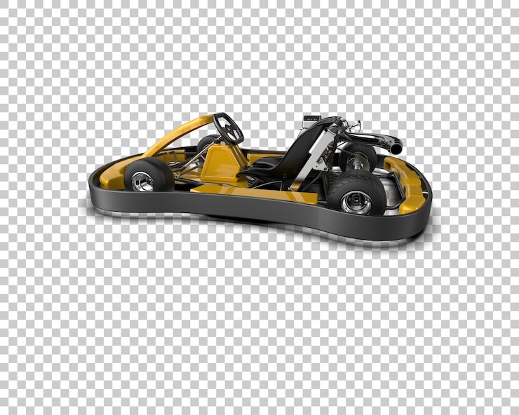 PSD auto da corsa realistica isolata sullo sfondo illustrazione di rendering 3d