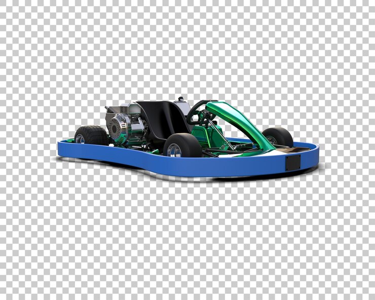 PSD auto da corsa realistica isolata sullo sfondo illustrazione di rendering 3d