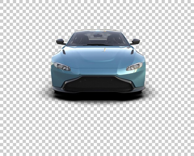 Auto deportivo aislado en el fondo Ilustración de renderización 3D