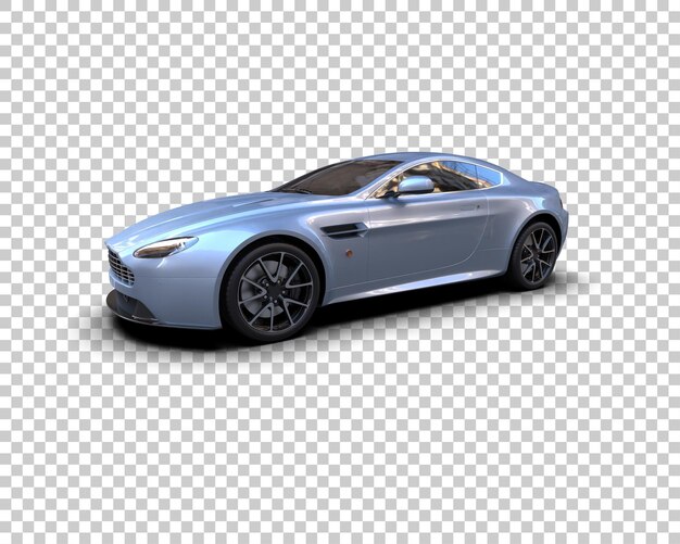 Auto deportivo aislado en el fondo Ilustración de renderización 3D
