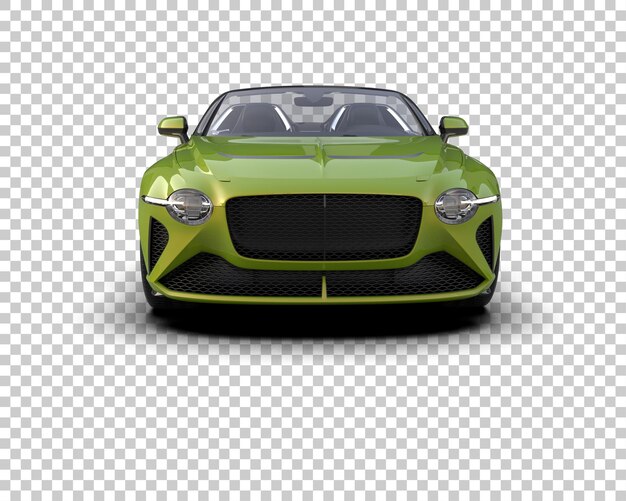Auto deportivo aislado en el fondo Ilustración de renderización 3D