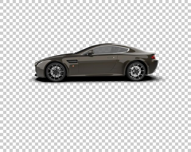 Auto deportivo aislado en el fondo Ilustración de renderización 3D
