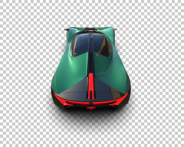 PSD auto deportivo aislado en el fondo ilustración de renderización 3d