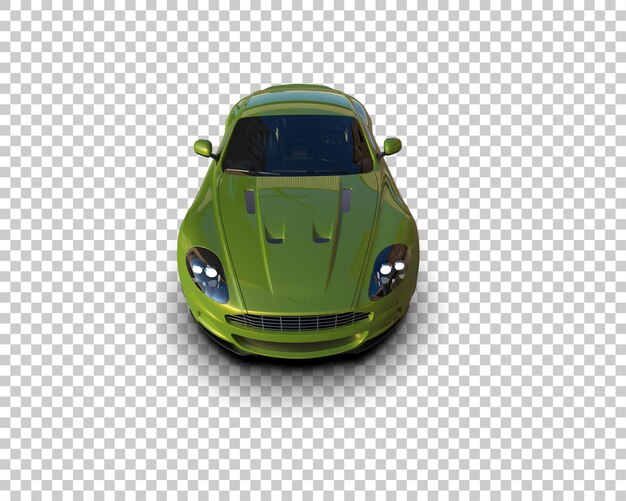Auto deportivo aislado en el fondo Ilustración de renderización 3D